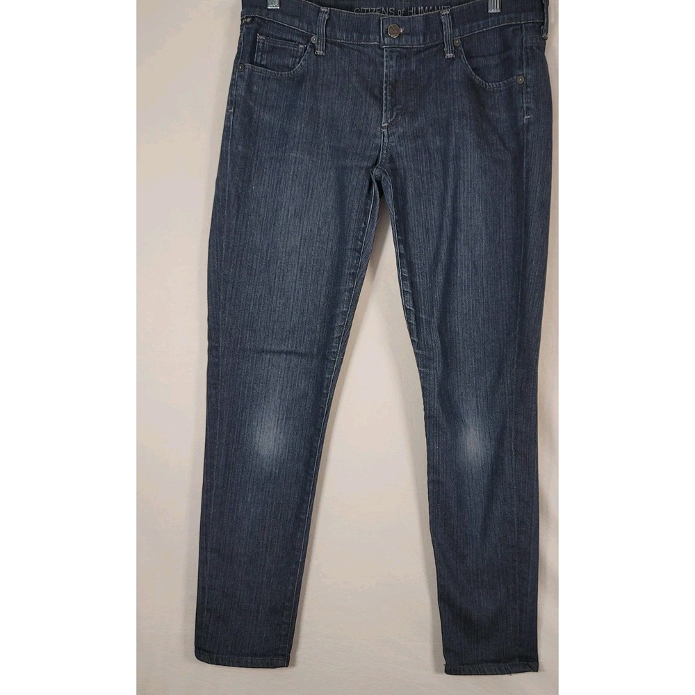 Citizens of Humanity Jeans Womens 28 Blue Phantom Cropped Skinny Leg Stretch USA